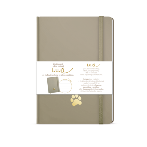 Notes Luxi linky - A5 - lamino - moka