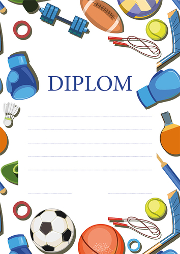 Diplom A4 Sportovní hry