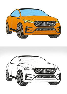 Omalovánka - A5 - Superauto