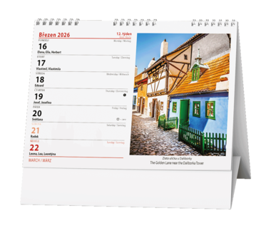 Stolní kalendář - Praha