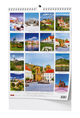 Nástěnný kalendář - Česká republika - A3