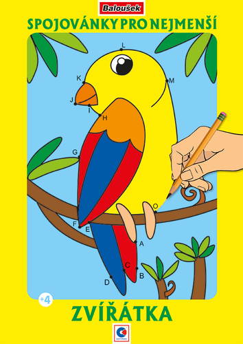 Omalovánka  - A4 - Spojovánky pro nejmenší - Zvířátka