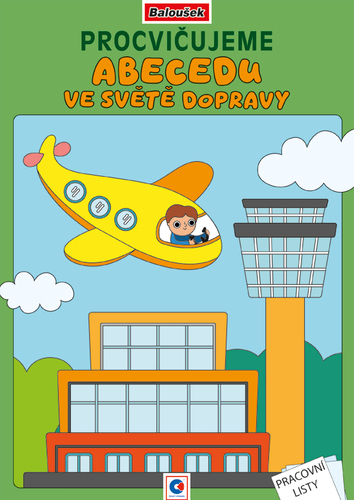 Omalovánka A4 - Procvičujeme abecedu - Ve světě dopravy