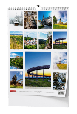 Nástěnný kalendář - Krásy Moravy a Slezska - A3