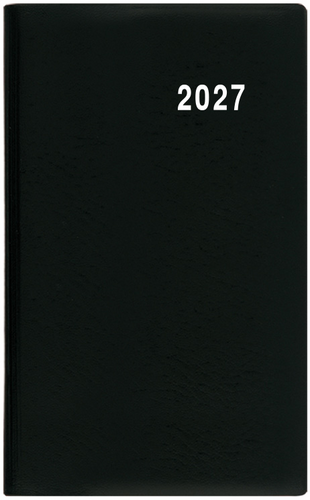 Týdenní diář - Gustav - PVC - černá