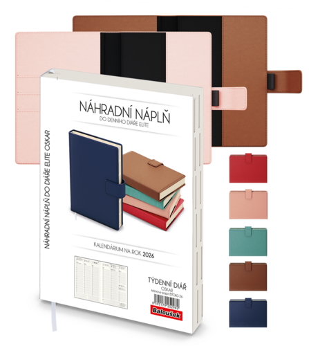 Týdenní diář - Oskar - A5 - náhradní náplň
