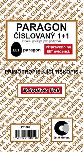 Paragon - číslovaný - EET