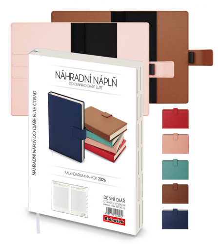 Denní diář - Ctirad s výsekem - A5 - náhradní náplň