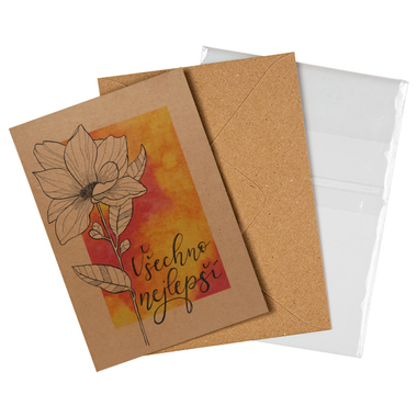 Přáníčko BeBechy – recyklovaný papír - Všechno 2