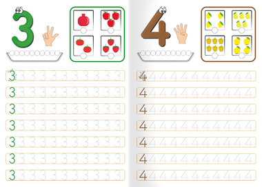 Pracovní listy - A4 - Procvičujeme základní čísla 1-10