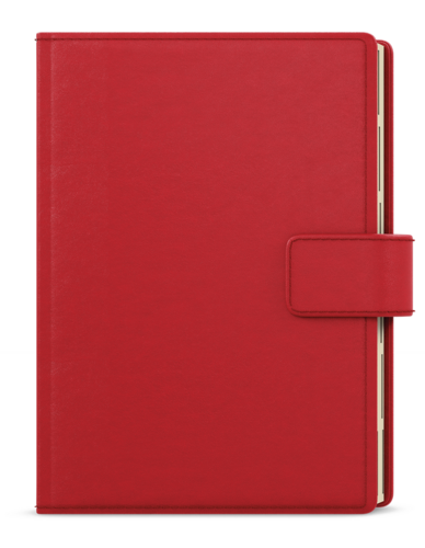 Týdenní diář - Oskar - Elite - A5 - červená