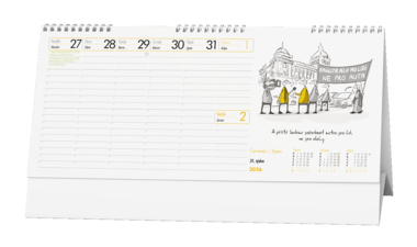 Stolní kalendář - Pracovní daňový kalendář - Svět podle Marka Simona                   