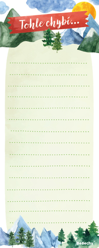 Nákupní seznam - Hory