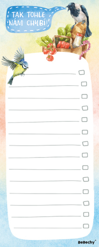 Nákupní seznam - Ptáčci