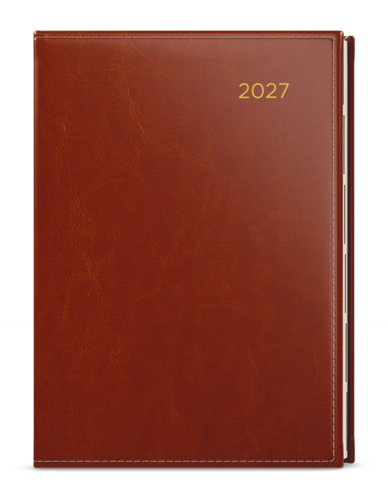 Týdenní diář - Oskar - Premier - A5 - hnědá