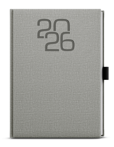Týdenní diář - Oskar - Fabric - A5 - šedá